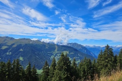 Au-dessus de Verbier (VS), le 06 septembre 2024