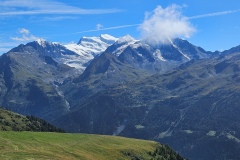 Au-dessus de Verbier (VS), le 06 septembre 2024