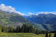 Au-dessus de Verbier (VS), le 06 septembre 2024